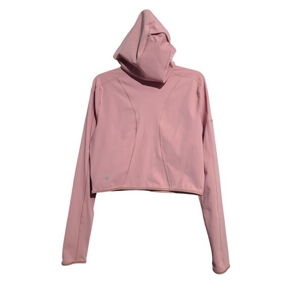 Lululemon Break A Trail Half-Zip Hoodie Pink Pastel Size 10 EUC Cropped - Picture 3 of 6